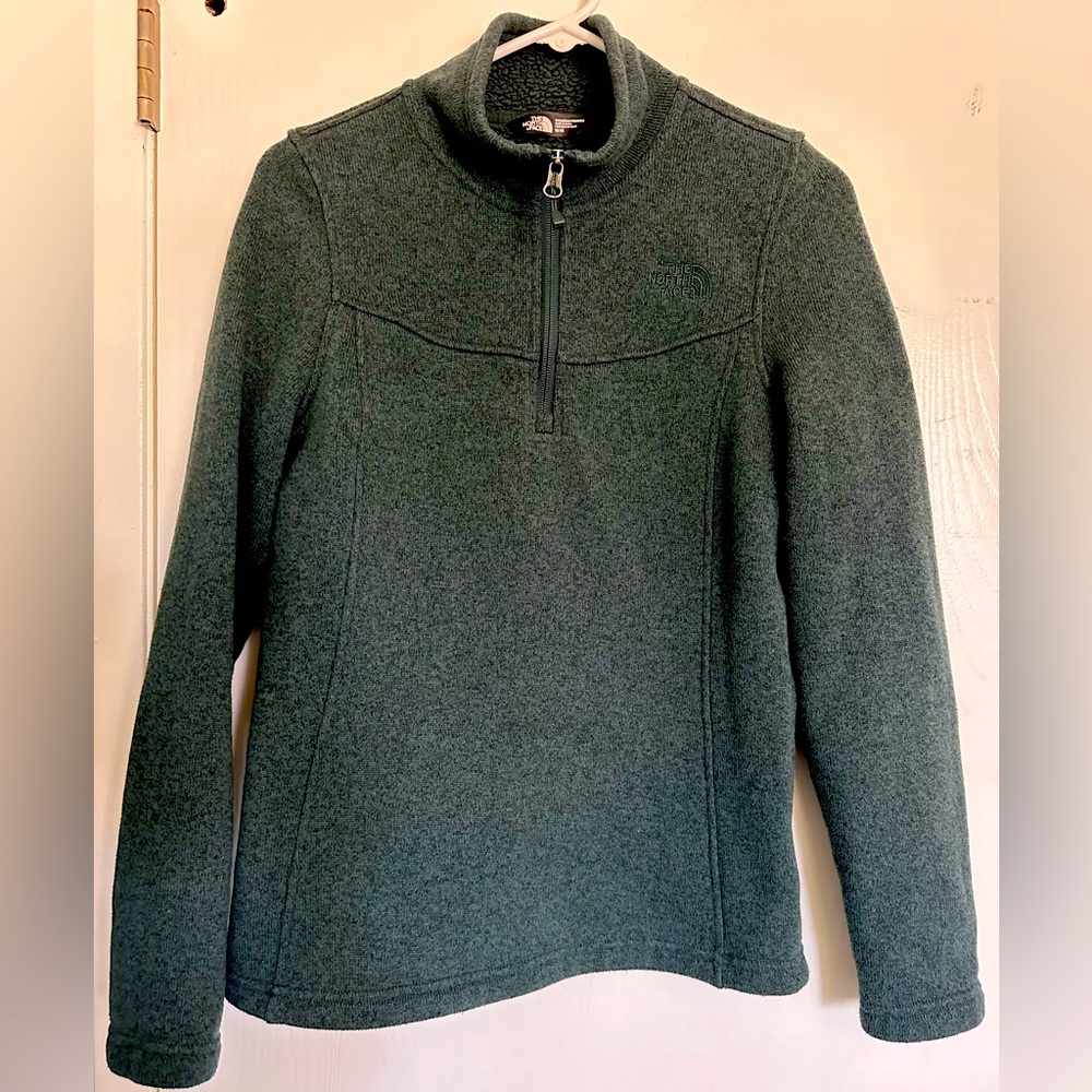 The North Face women’s half zip sweater jacket.